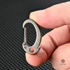 Móc khóa Carabiner titan hạng nặng tháo nhanh, bộ vòng chìa khóa và móc ba lô bền