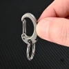 Móc khóa Carabiner titan hạng nặng tháo nhanh, bộ vòng chìa khóa và móc ba lô bền 6