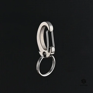 Móc khóa Carabiner titan hạng nặng tháo nhanh, bộ vòng chìa khóa và móc ba lô bền 8
