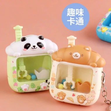 Móc Khoá Cơ Bắp Đáng Yêu Kèm Đồ Chơi Gắp Gấu Trúc, Capybara, Sanrio - Giá chỉ 32.500 VND 3