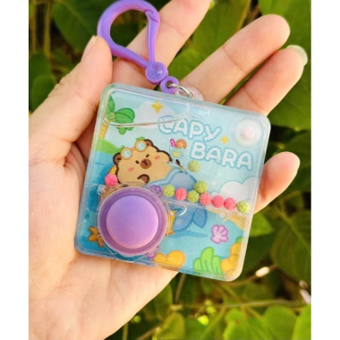 Móc Khoá Cơ Bắp Đáng Yêu Kèm Đồ Chơi Gắp Gấu Trúc, Capybara, Sanrio - Giá chỉ 32.500 VND 6