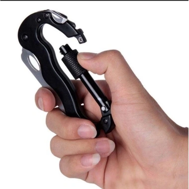 Móc Khóa Đa Năng 5in1 Sinh Tồn – Dao Gập Mini, Cưa, Tua Vít, Mở Nắp Chai cho Phượt và Cắm Trại – 59.000đ