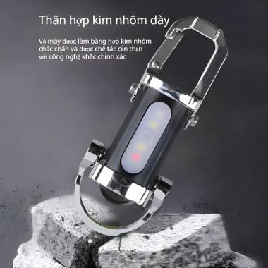 Móc khóa đa năng có đèn pin sạc khẩn cấp - Mini, LED 3 chế độ, pin dự phòng, sáng mạnh, giá chỉ 132.000đ
