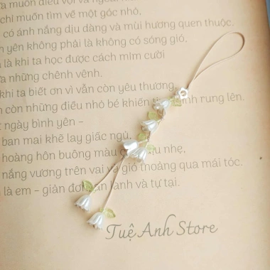 Móc khóa & Dây treo điện thoại hoa Linh Lan - Nhỏ xinh, tinh tế, may mắn, giảm giá 23% chỉ 19.000đ
