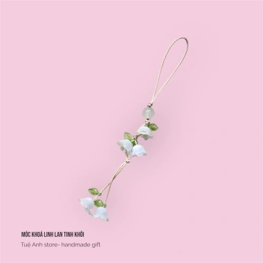 Móc khóa & Dây treo điện thoại hoa Linh Lan - Nhỏ xinh, tinh tế, may mắn, giảm giá 23% chỉ 19.000đ