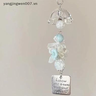 Móc Khóa Dễ Thương Chuông Gió Mặt Dây Chuyền Kawaii Phụ Kiện Trang Trí Nhà Cửa Đẹp 4