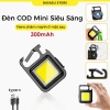 Móc Khóa Đèn Pin COB Mini Siêu Sáng 4 Chế Độ, Nam Châm Đa Năng, Sạc Nhanh Type-C - Giá 39.800₫