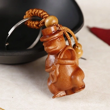 Móc Khóa Gỗ Đào May Mắn Bảo Vệ An Toàn Du Lịch - Giá Ưu Đãi 96.800₫ 6