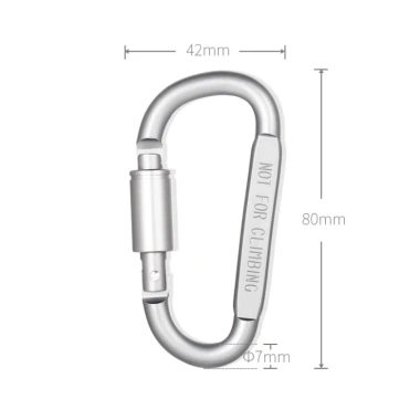 Móc khóa nhôm 8CM Siêu Cứng - Treo balo, đồ du lịch, giá ưu đãi 35.000 5