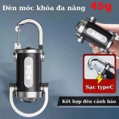 Móc khóa thông minh đa năng LED mini, đèn cảnh báo, sạc dự phòng - Giá 70.000 VND