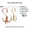 Móc Nhựa Xoay 360° 4 Chấu - Treo Đồ, Phơi Quần Áo, Túi, Giày Dép - Chịu Lực Cao, Giá 13.125k