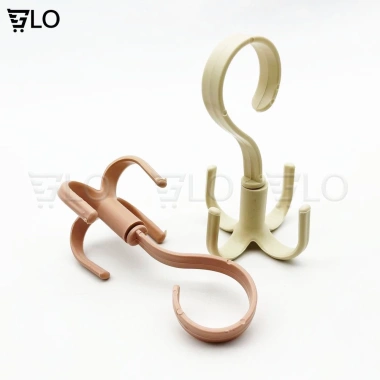Móc Nhựa Xoay 360° 4 Chấu - Treo Đồ, Phơi Quần Áo, Túi, Giày Dép - Chịu Lực Cao, Giá 13.125k 3