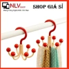 Móc Treo Áo 6 Nhánh Xoay 360 Độ - Thiết Kế Tròn Gọn Gàng, Giá Chỉ 15.000đ