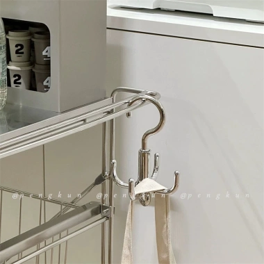 Móc treo đa năng 4 móng xoay không đục lỗ - Bảo quản túi, mũ, thắt lưng, tủ quần áo 4