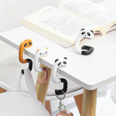 Móc treo đồ, balo, túi xách hình thú cute, gọn nhẹ gắn bàn, tiện lợi chỉ 17.000đ 2