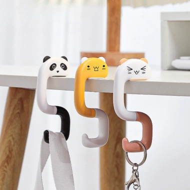 Móc treo đồ, balo, túi xách hình thú cute, gọn nhẹ gắn bàn, tiện lợi chỉ 17.000đ 6