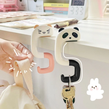 Móc treo đồ, balo, túi xách hình thú cute, gọn nhẹ gắn bàn, tiện lợi chỉ 17.000đ 7