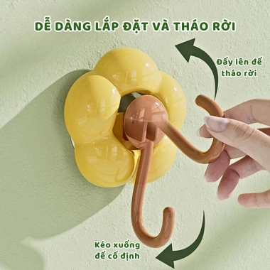 Móc Treo Đồ Dán Tường Dính Chắc Treo Quần Áo, Chìa Khóa, Giá 14.800₫ 3