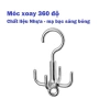 Móc Treo Đồ Xoay 360 Đa Năng 4 Chấu - Treo Quần Áo, Túi Xách, Thắt Lưng Chắc Chắn, Tiện Lợi