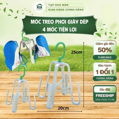 Móc Treo Giày Dép Thông Minh Gấp Gọn Nhựa - Tiện Lợi, Thiết Kế Hiện Đại Tạp Hoá MSN