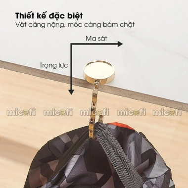Móc Treo Micofi Đa Năng Gấp Gọn, Đặt Bàn, Gắn Cạnh, Không Dán, Chịu 5kg, Giá 40.000đ 3