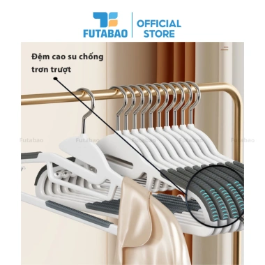 Móc Treo Quần Áo Futabao 360 Chống Trượt Đa Năng Nhựa Cao Cấp Bền Bỉ, Giá 5.000đ 6