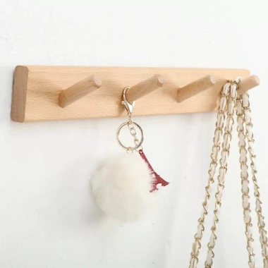 Móc Treo Quần Áo Gỗ Thanh Đa Năng MS02 - Treo Mũ, Túi, Chìa Khóa, Nhiều Kích Thước, Giá 65.000₫