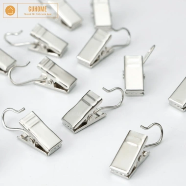 Móc Treo Rèm Dạng Kẹp Đa Năng - Kẹp Vải Treo Tường, Giá 9.500 VND Giảm Sốc 5