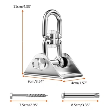 Móc võng hạng nặng Benytro - Phụ kiện xoay thép không gỉ, chịu lực 360, giá chỉ 180.950₫