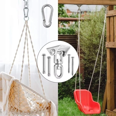 Móc võng hạng nặng Benytro - Phụ kiện xoay thép không gỉ, chịu lực 360, giá chỉ 180.950₫