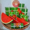 Model bánh chưng, bánh tét, giò dưa hấu, giỏ quà Tết – Giấy bìa dày, in màu sắc nét, chỉ 10.000₫ 3