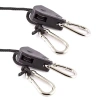 MONQIQI Bộ 4 Dây Khóa Ròng Rọc Đa Năng 4m - Dây Treo, Buộc Lều, Tăng Nhanh 7
