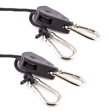 MONQIQI Bộ 4 Dây Khóa Ròng Rọc Đa Năng 4m - Dây Treo, Buộc Lều, Tăng Nhanh