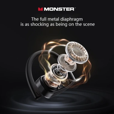 Monster GT10 Bluetooth 5.4 không dây Game Mode âm thanh tốt treo tai 209k 4