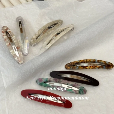 Moouga Kẹp Tóc Acetate Khí Chất Breaking Clip Rỗng Hình Bầu Thời Trang Giá 46.267 VND