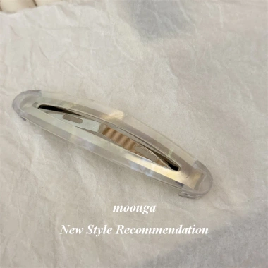 Moouga Kẹp Tóc Acetate Khí Chất Breaking Clip Rỗng Hình Bầu Thời Trang Giá 46.267 VND