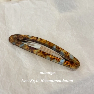 Moouga Kẹp Tóc Acetate Khí Chất Breaking Clip Rỗng Hình Bầu Thời Trang Giá 46.267 VND