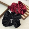 Moouga Thu Đông Nhung Vàng Scrunchy Dây Buộc Tóc Đẹp Nhấp Nháy Đuôi Ngựa Đầu Hoa 4