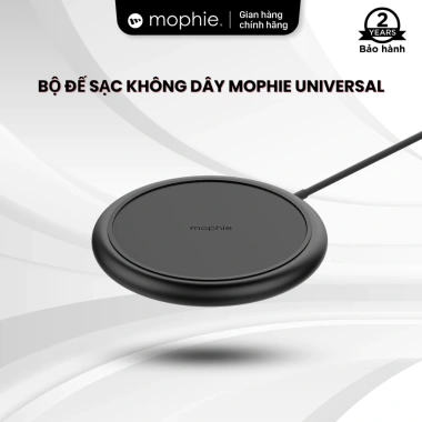 Mophie Sạc Qi Không Dây Từ Tính Universal cho iPhone XS‑iPhone 17 & Thiết Bị Khác, BH 2 Năm – Giá 410.000₫
