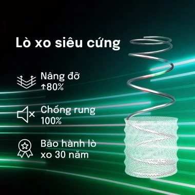 Mosswood Nệm Foam 20cm Lò xo túi độc lập - Tiếng ồn thấp, hỗ trợ cột sống, 2.399.000₫ 9
