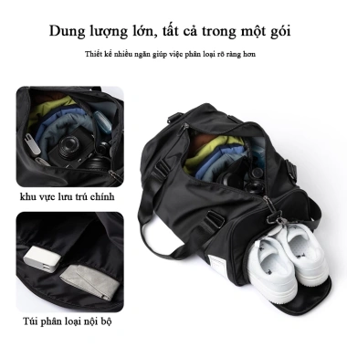 MOYYI Túi du lịch nam gói thể thao thủ công bền, phù hợp công tác ngắn hạn - Giảm 22%