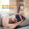 Msdear Mặt nạ ngủ mắt sưởi ấm USB, nhiệt độ & rung, mắt khô, xoang, migraine 4