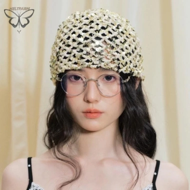 Mũ Beanie Nữ Vintage Đính Kim Sa Lấp Lánh - Du Lịch, Chụp Ảnh Hè Thu, Giá 159,192