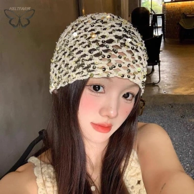 Mũ Beanie Nữ Vintage Đính Kim Sa Lấp Lánh - Du Lịch, Chụp Ảnh Hè Thu, Giá 159,192