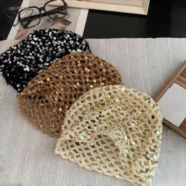 Mũ Beanie Nữ Vintage Đính Kim Sa Lấp Lánh - Du Lịch, Chụp Ảnh Hè Thu, Giá 159,192
