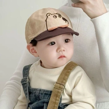 Mũ bóng chày MISUPS hình gấu thoáng khí dễ thương, khô nhanh, chống nắng du lịch 4