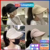 Mũ Bucket Chống Nắng Mùa Hè Hở Chóp, Có Móc Đeo Khẩu Trang, UV 100%, Gấp Gọn Du Lịch Nữ 28k