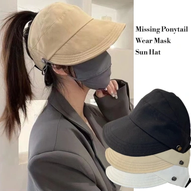 Mũ bucket hở chóp chống nắng mùa hè UFP50+ nút đeo khẩu trang thời trang 30.000đ