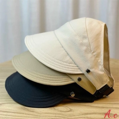 Mũ bucket hở chóp chống nắng mùa hè UFP50+ nút đeo khẩu trang thời trang 30.000đ