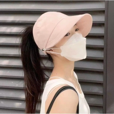 Mũ Bucket Hở Chóp Chống Nắng UV - Nút Đeo Khẩu Trang, Thời Trang, Giá 26.500₫ 4 Mũ Bucket Hở Chóp Chống Nắng UV - Nút Đeo Khẩu Trang, Thời Trang, Giá 26.500₫ 4